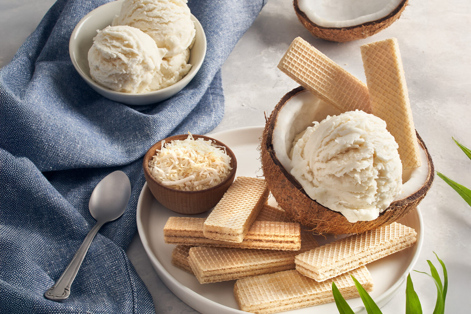 Coco Nieves with coconut ice cream Dondé USA