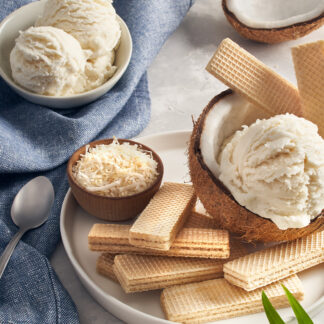 Coco Nieves with coconut ice cream